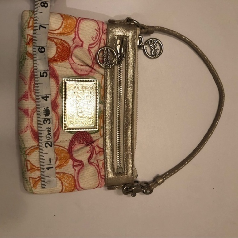 Coach poppy mini bag baguette multicolor Scribble - Picture 10 of 12